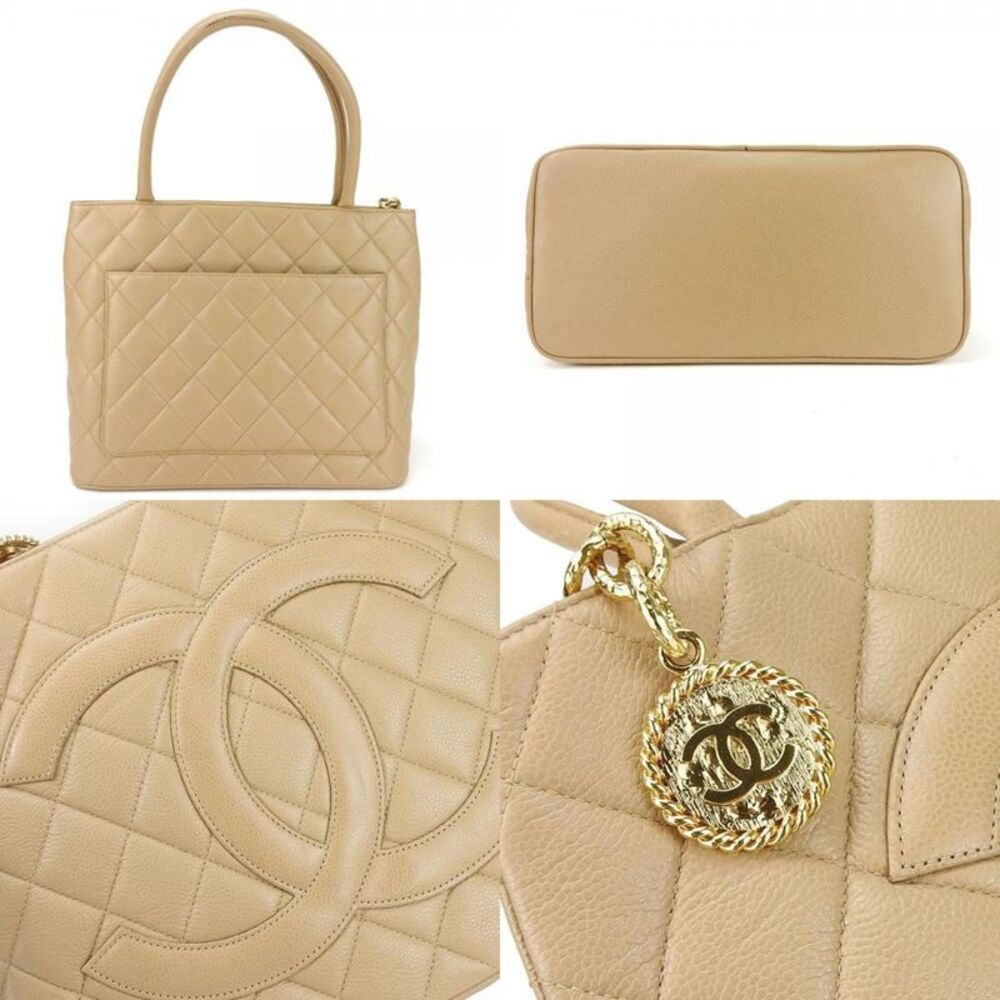 Chanel Beige Leather Tote Bag (Pre-Owned) - Picture 2 of 11